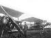 Fokker F.1 103/17 believed to have been photographed on 9 September 1917. Note the unpainted nose of the silver Pfalz D.III in the background, which was also reportedly flown by Werner Voss from at least the 10th August 1917. (0768-017)